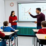 Home 10 **
"A group of fully clothed students in a brightly lit, modern classroom, collaborating on a digital game displayed on a large interactive whiteboard. Appropriate attire, safe for work, perfect anatomy, natural proportions, professional digital illustration, family-friendly. The classroom features Italian flag colors subtly incorporated into the decor. Modest clothing, professional setting."
**